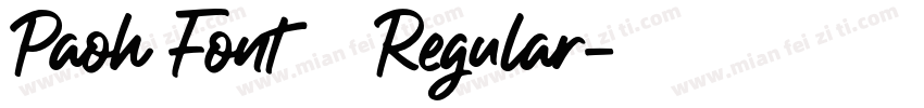 Paoh Font 87 Regular字体转换